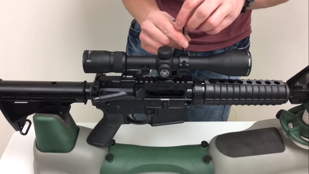How to Mount a Scope and Iron Sights On AR 15