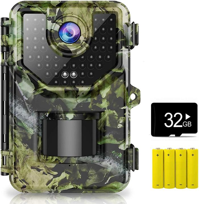 1080P 16MP Trail Camera, Hunting Camera with 120° Wide Angle Motion Latest Sensor