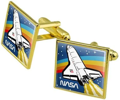 Cufflinks with NASA Logo Design