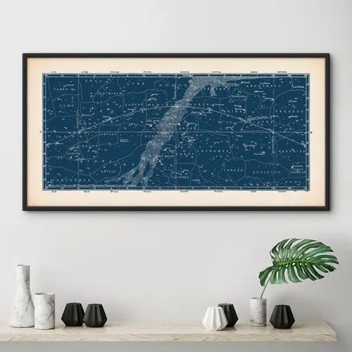 Map of Constellation Art on the Wall
