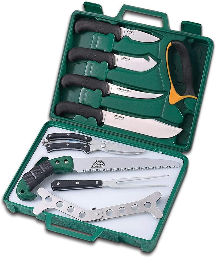 29) Outdoor Edge Game Processor, 12-Piece Field to Freezer Hunting & Game Processing Knife Set