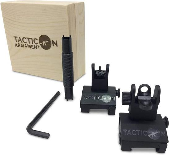 Tacticon Armament Flip Up Iron Sights for AR 15