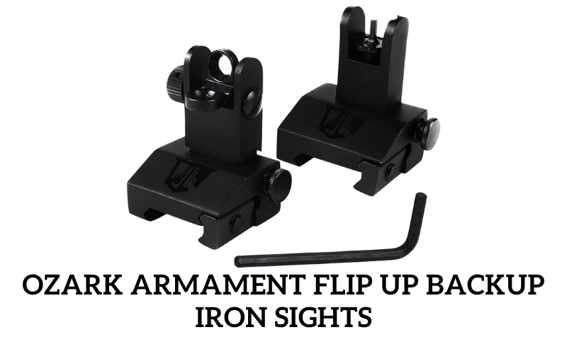 OZARK ARMAMENT Flip Up Backup Iron Sights