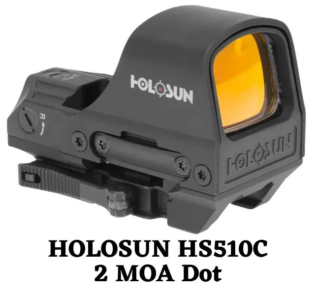 HOLOSUN HS510C 2 MOA Dot Or A 65 MOA Ring